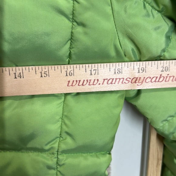 Bogner Leslie Goose Down Jacket Lime Green Puffer Womens 6 - Picture 12 of 13